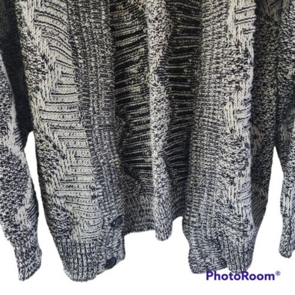 Vintage Cosi Gray Knit Sweater Cardigan Men Size L Women XL NEW Grandpa - Picture 5 of 6